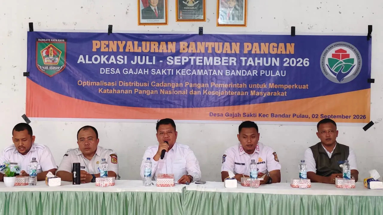 Wabup Asahan Salurkan Bantuan Beras di Kecamatan Bandar Pulau