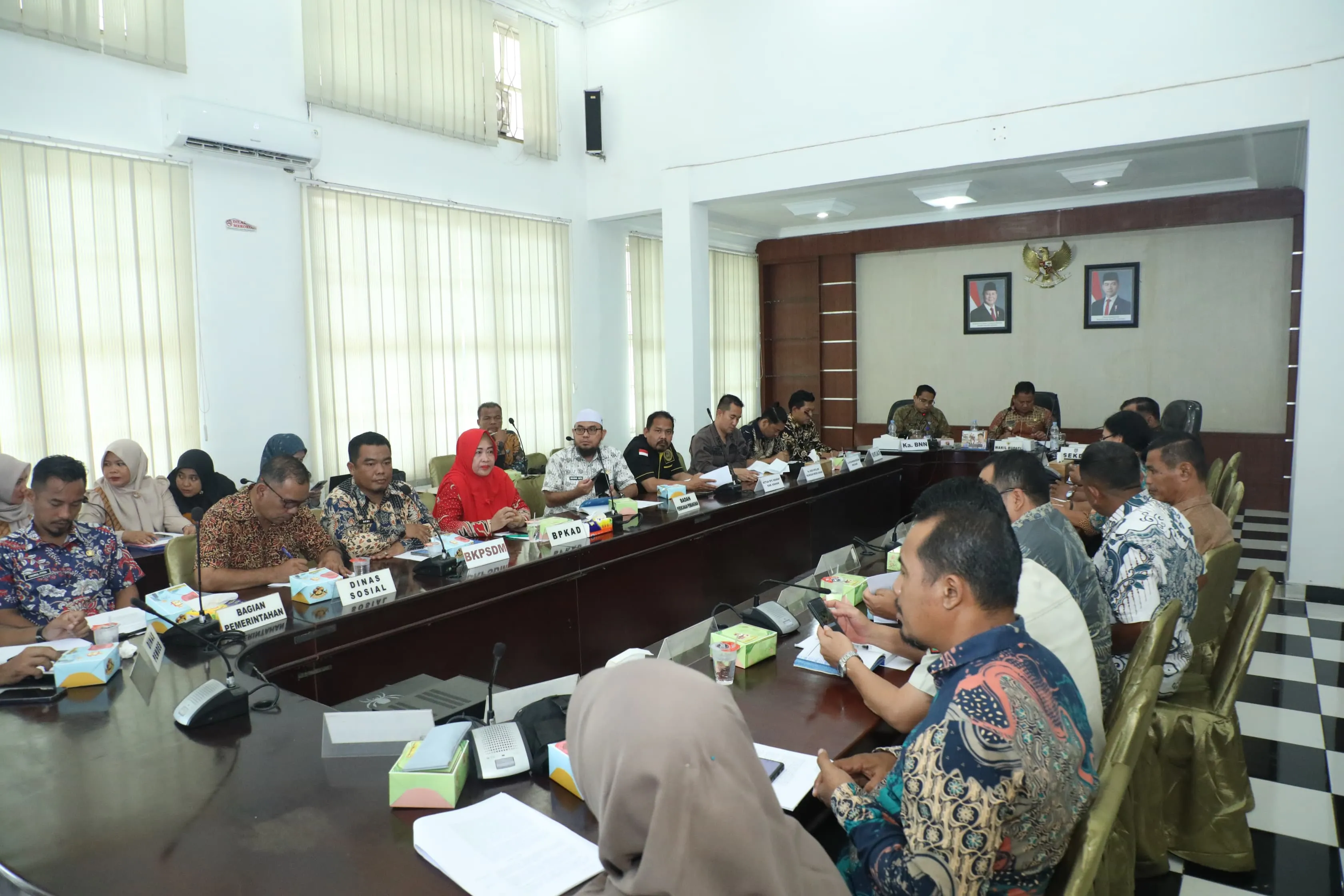 Perangi Narkoba, Wabup Asahan Pimpin Rapat Sinkronisasi Tim Terpadu P4GN