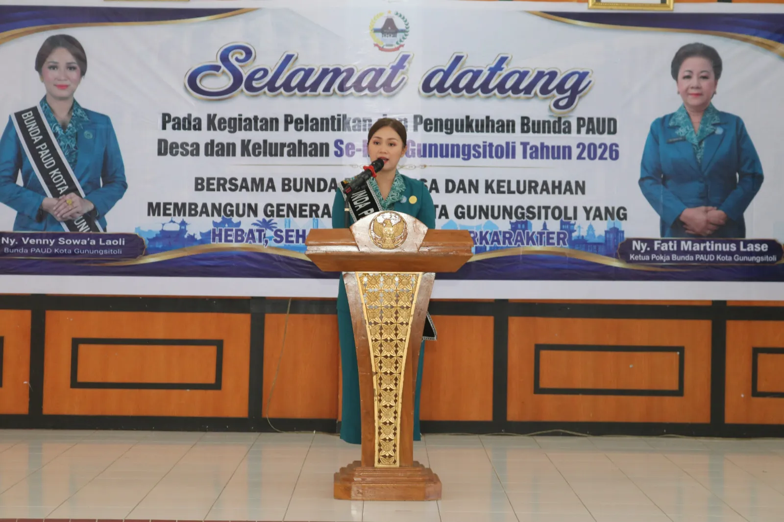 Wakil Wali Kota Gunungsitoli Kukuhkan Bunda PAUD Desa dan Kelurahan
