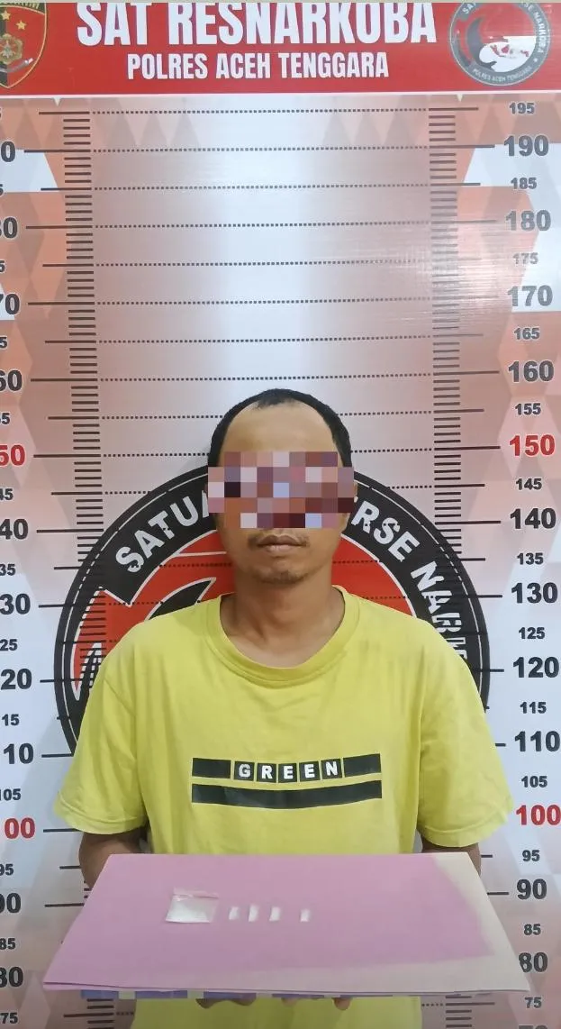 Kantongi Sabu 1,98 Gram di Saku Celana, Pria 34 Tahun di Aceh Tenggara Diciduk Polisi