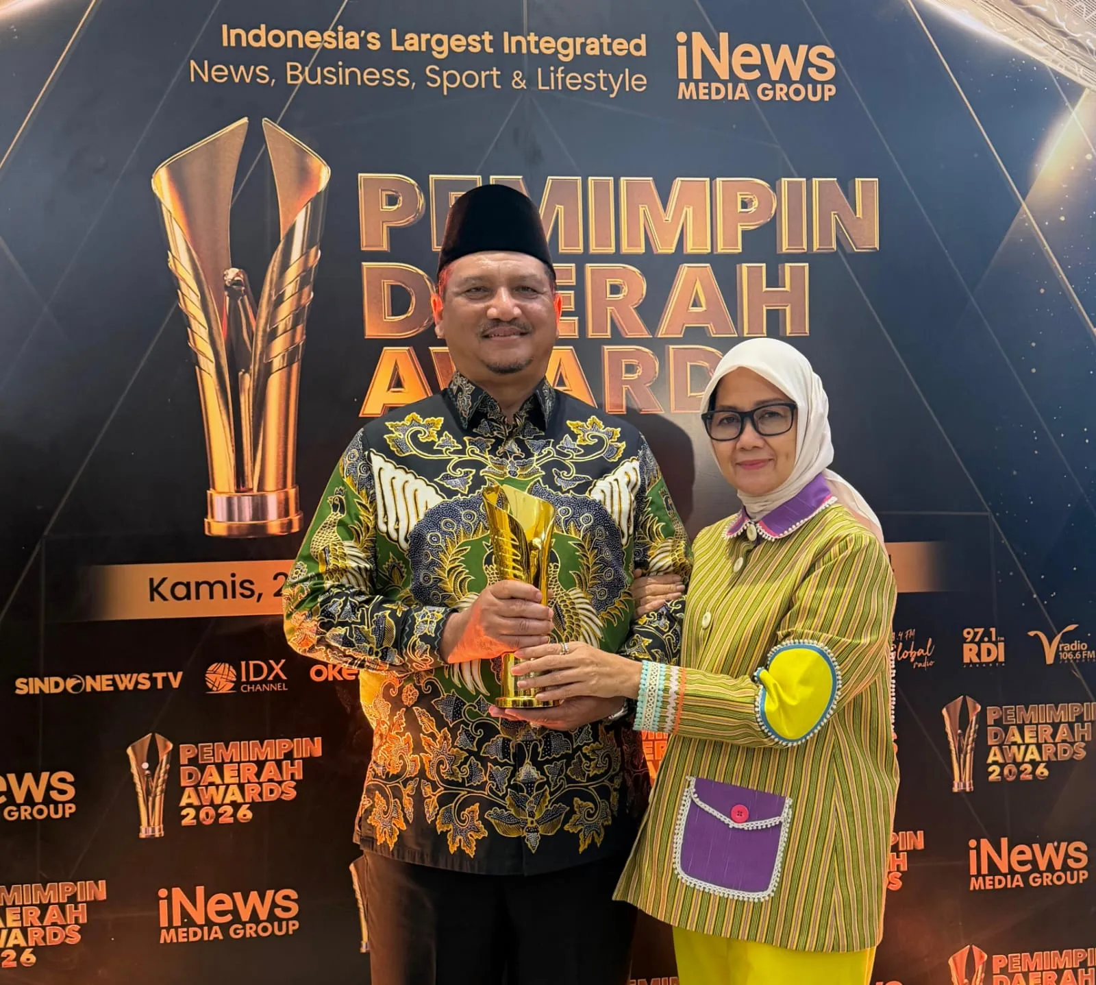 Pimpin Pemulihan Pascabanjir Bandang, Bupati Aceh Tamiang Armia Fahmi Raih Kepala Daerah Award 2026