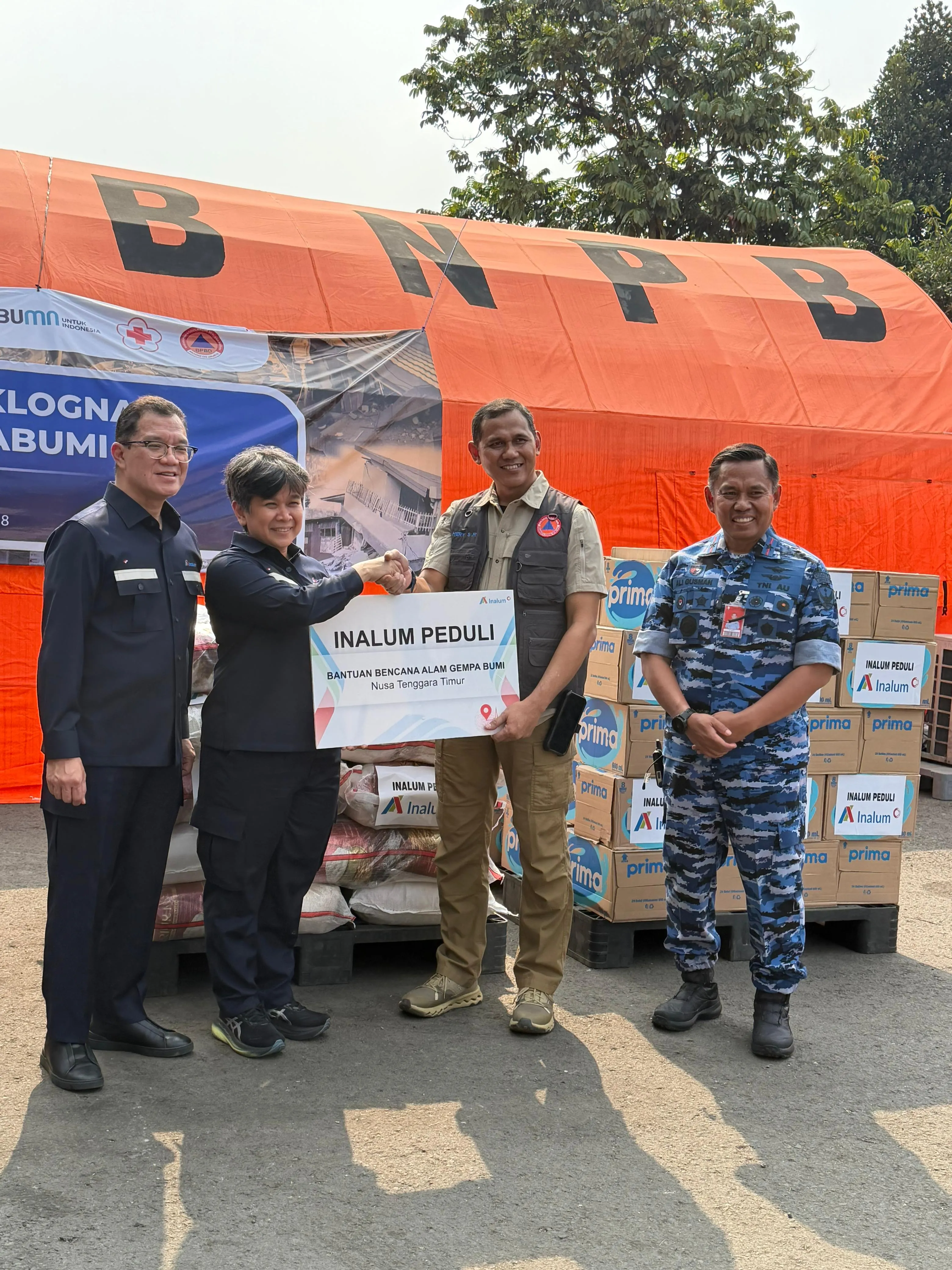 INALUM Salurkan Bantuan Rp252 Juta dan Kirim Relawan untuk Korban Gempa NTT