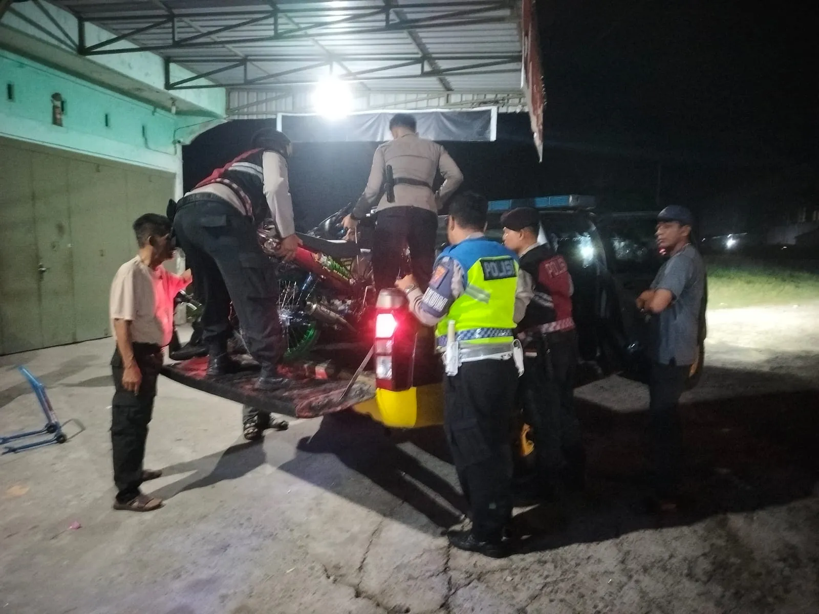 Polres Batubara Amankan Sejumlah Remaja dan 4 Sepeda Motor