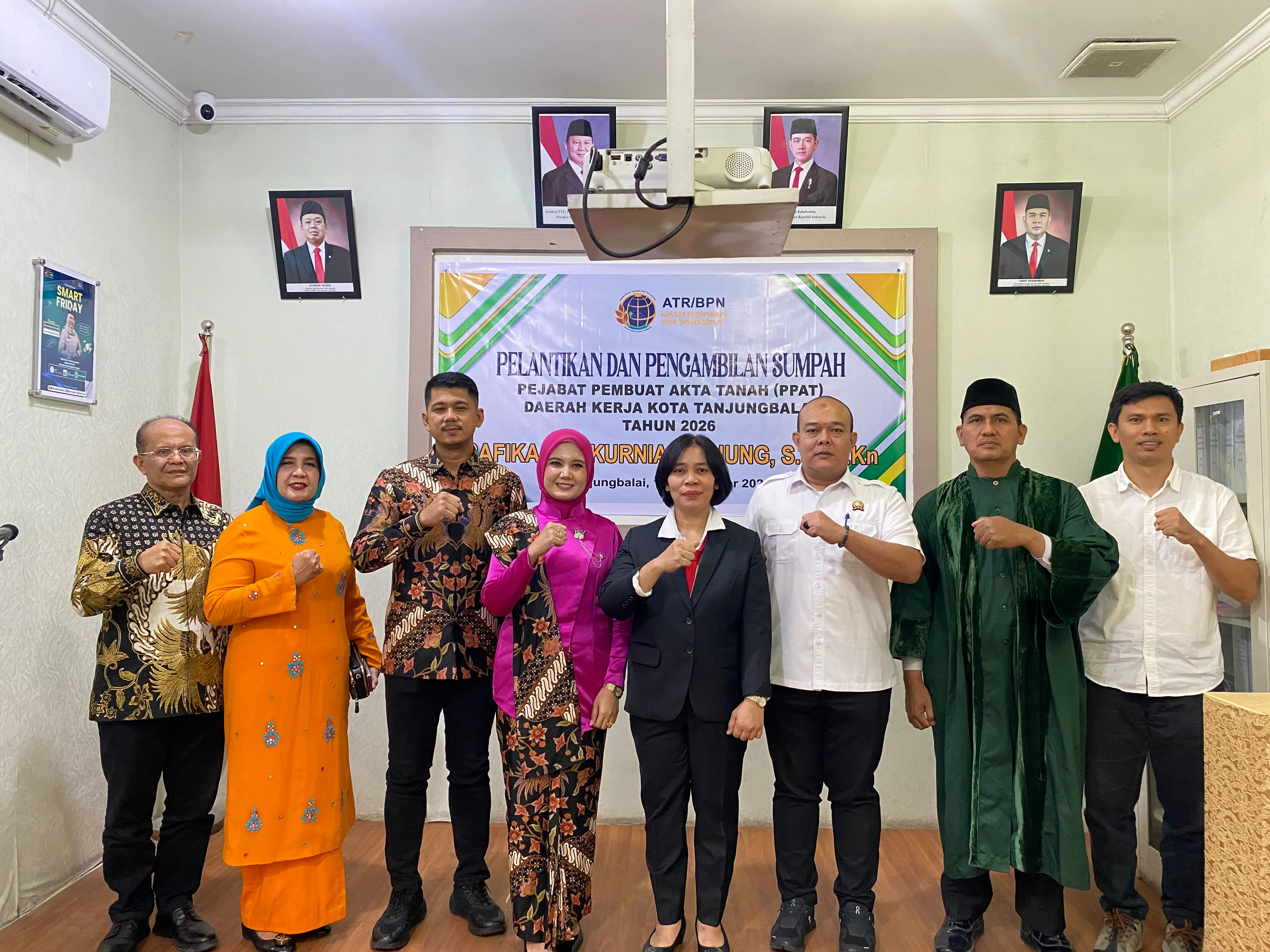 Rafika Dwi Kurnia Tanjung Resmi Dilantik Jadi PPAT Kota Tanjungbalai
