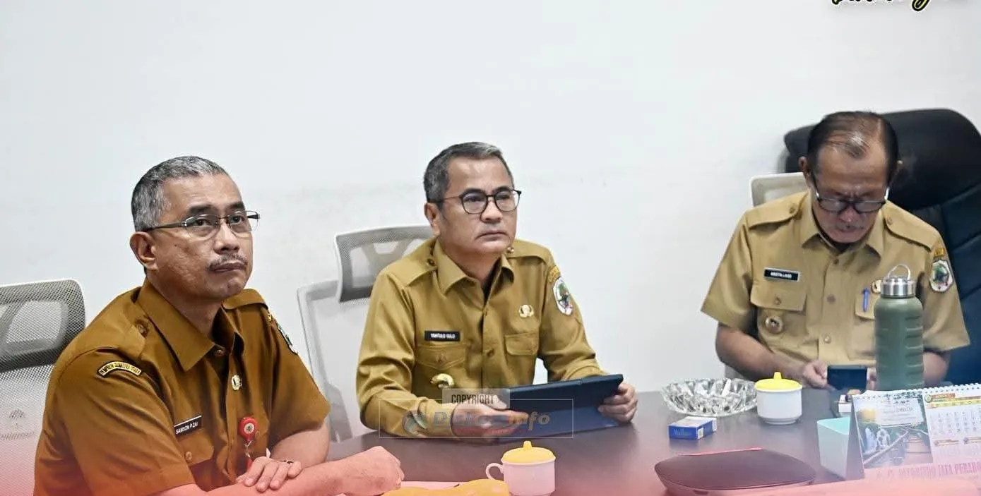 Bahas Pertanahan dan Tata Ruang, Bupati Nias Ikuti Raker Komisi II DPR RI Secara Virtual