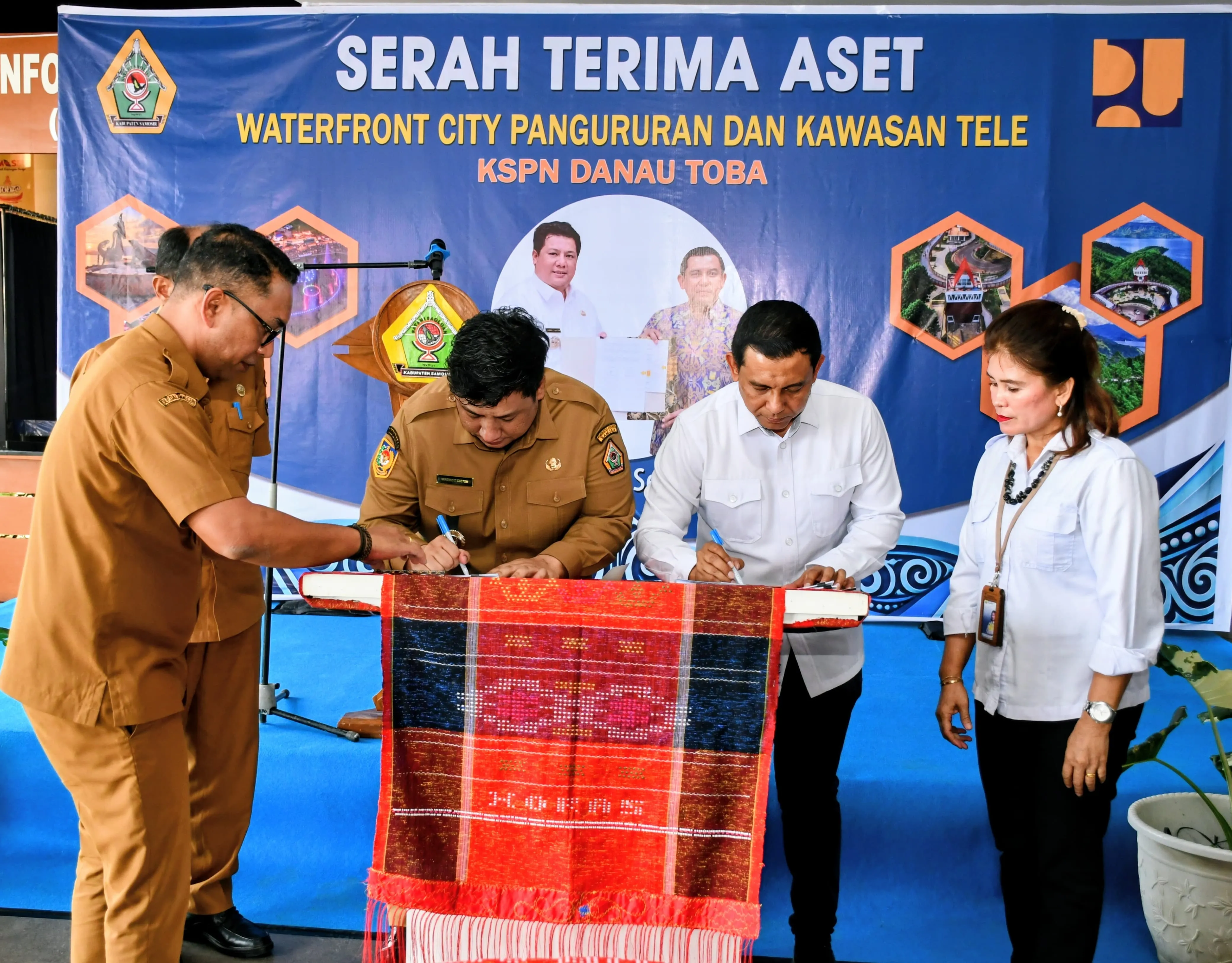 Aset Waterfront City Pangururan dan Kawasan Tele Resmi Dihibahkan ke Pemkab Samosir