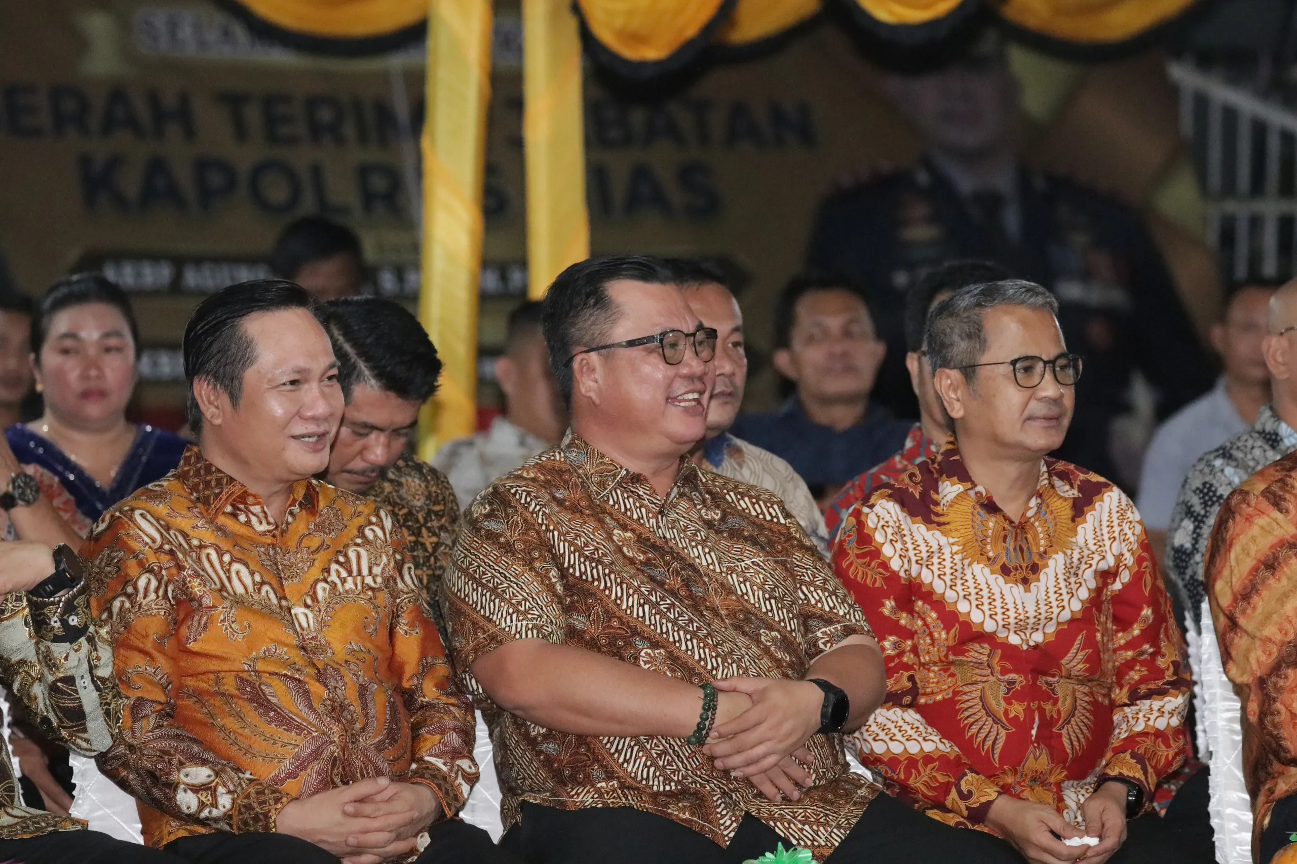 Penuh Keakraban, Pisah Sambut Kapolres Nias Digelar di Pendopo Bupati