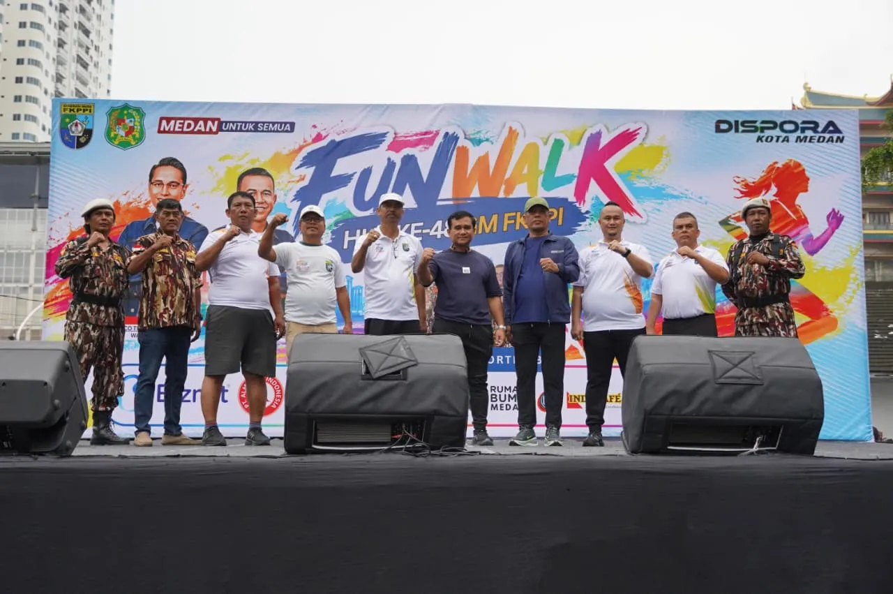 Wali Kota Medan Bersama Pangdam I/BB dan Wagubsu Lepas 20 Ribu Peserta Fun Run 5K HUT ke-81 TNI