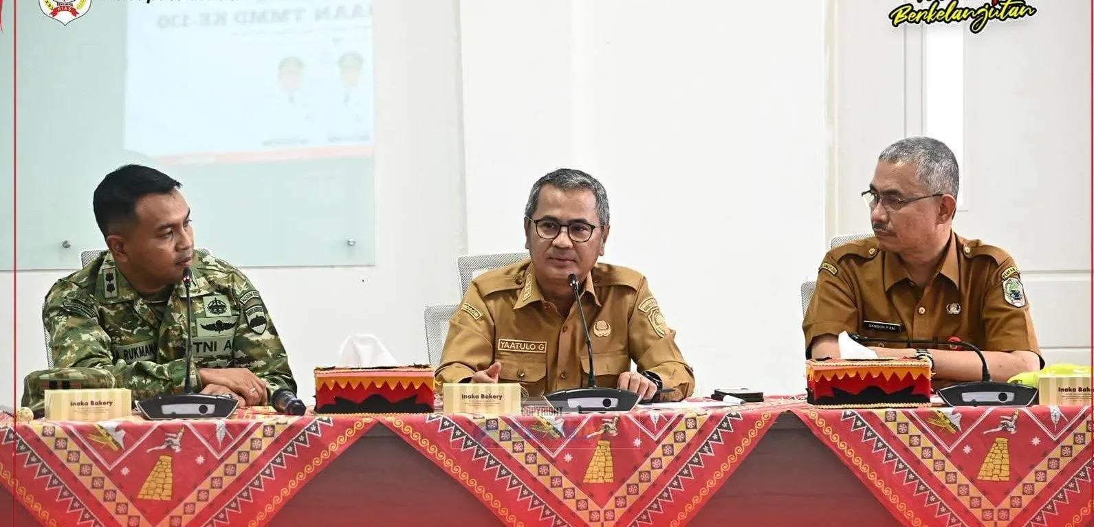 Matangkan Persiapan TMMD ke-130, Bupati Nias Ikuti Rakornis Bersama Kodim 0213/Nias
