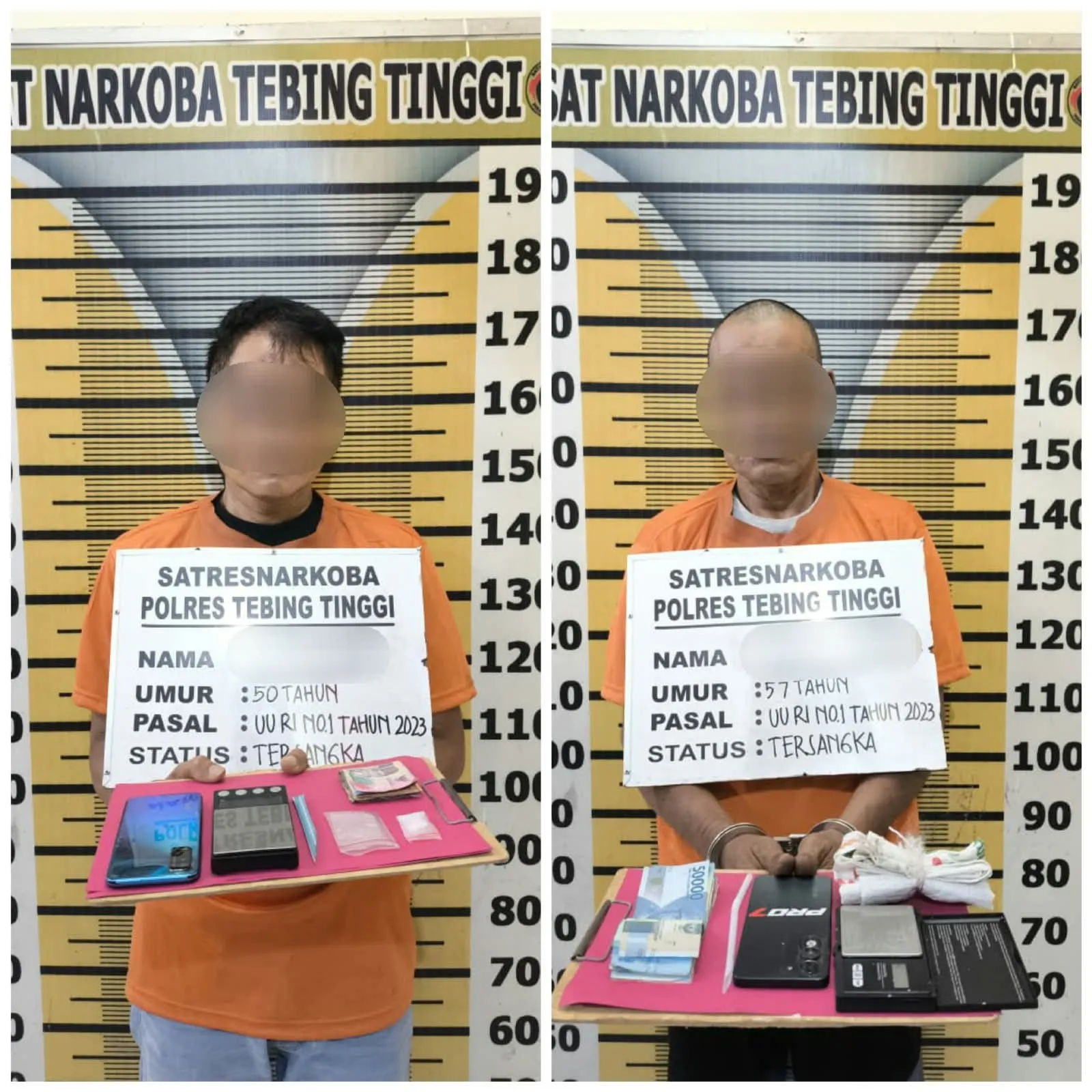 Satresnarkoba Polres Tebingtinggi Amankan Dua Pengedar Sabu di Mekar Sentosa