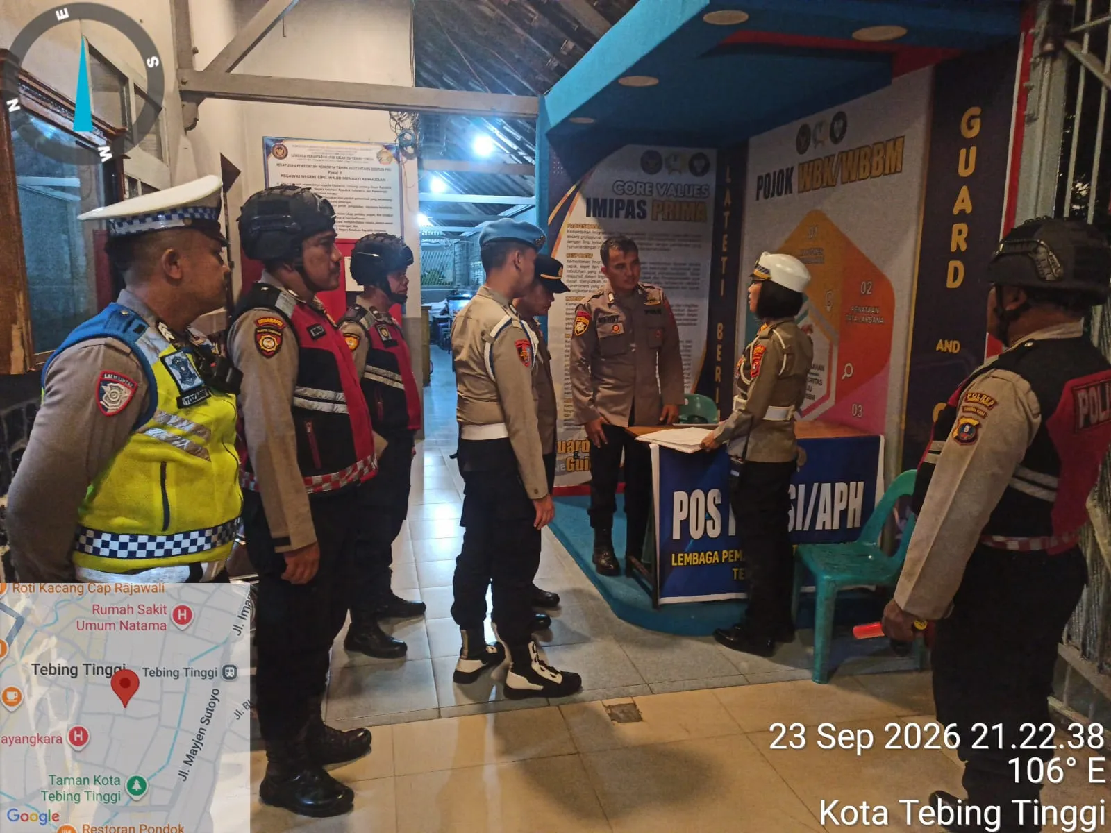 Cegah Kejahatan Jalanan, Polres Tebing Tinggi Gelar Patroli Blue Light
