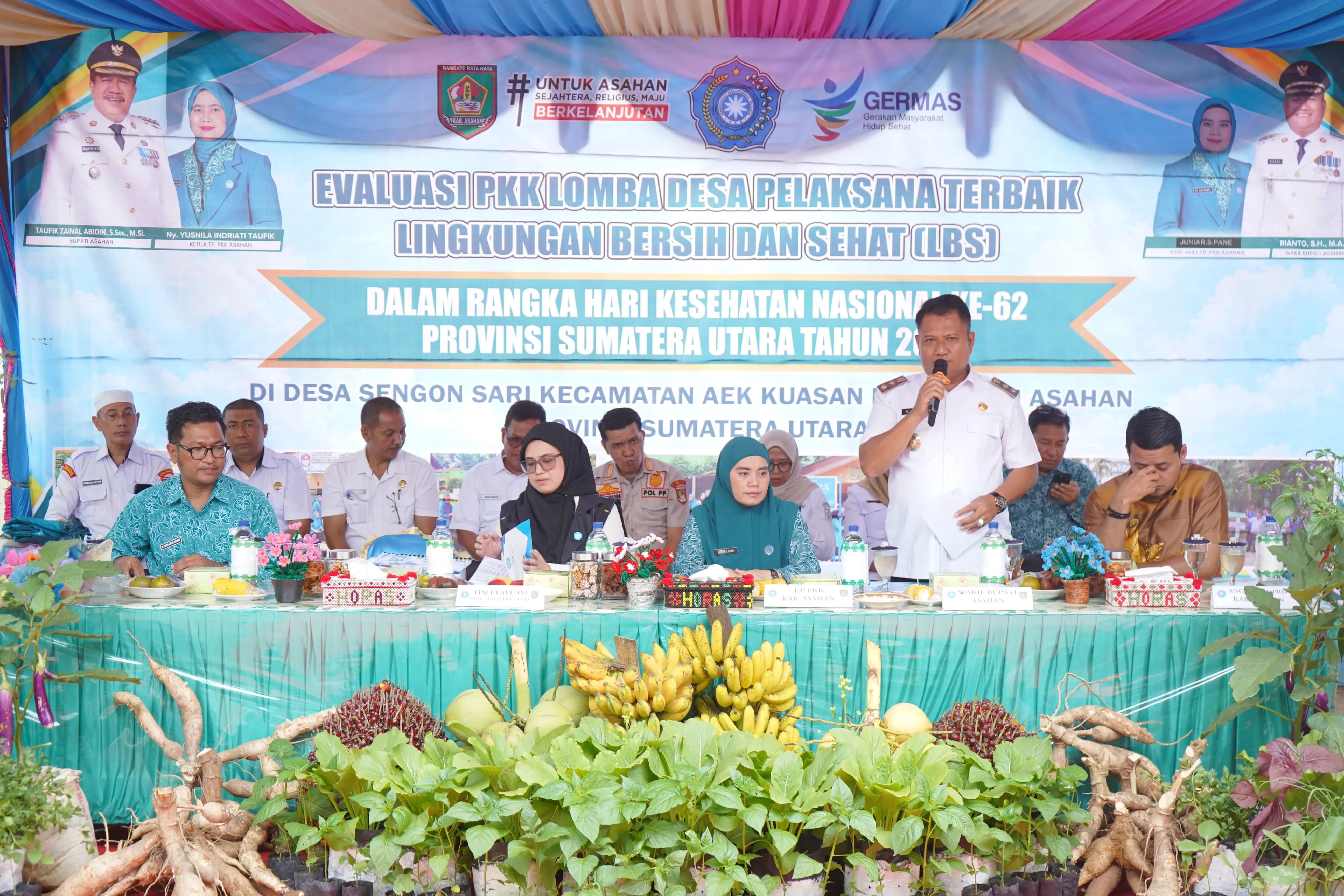 Tim Provinsi Nilai Desa Sengon Sari sebagai Wakil Asahan Lomba LBS Terbaik Sumut