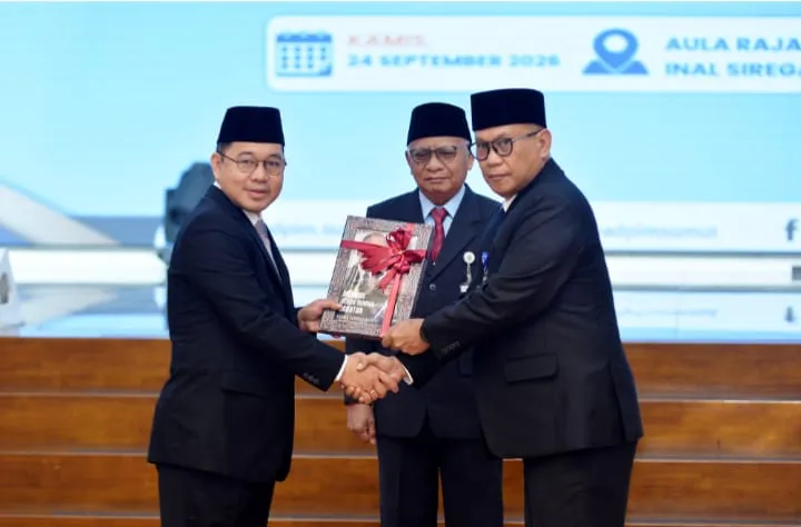 Wagub Surya Kukuhkan Rusdy Sofyan Kepala Perwakilan BPKP Sumut