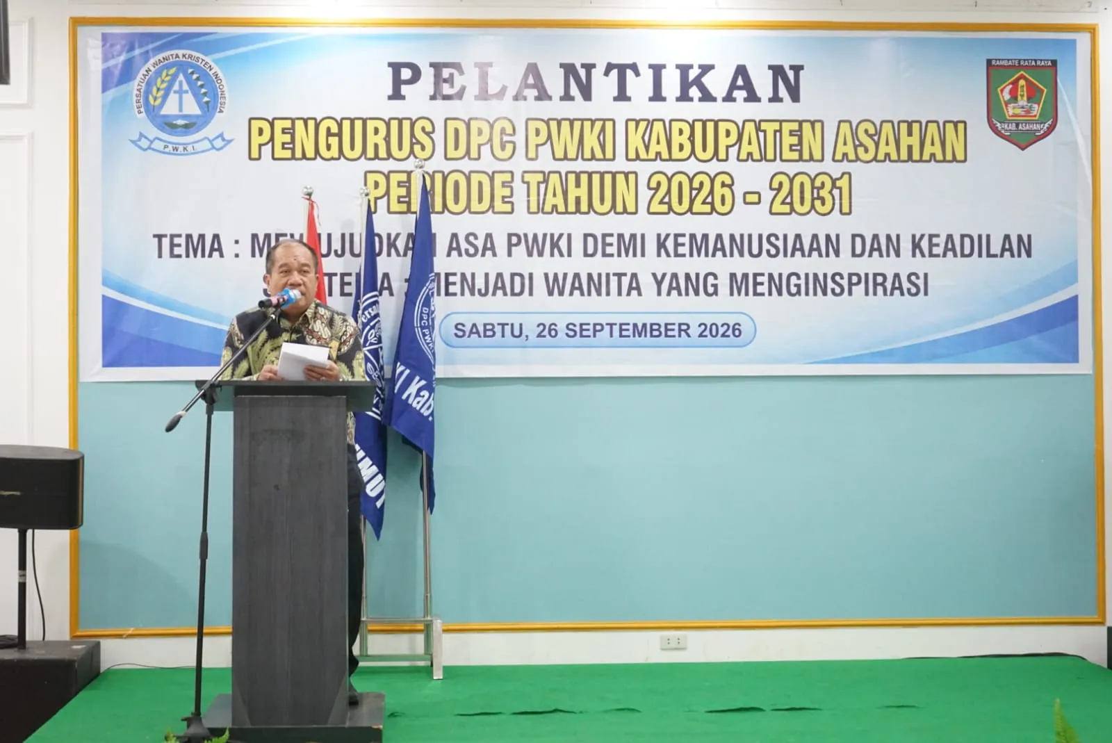 Bupati Asahan Hadiri Pelantikan Pengurus DPC PWKI Periode 2026-2031