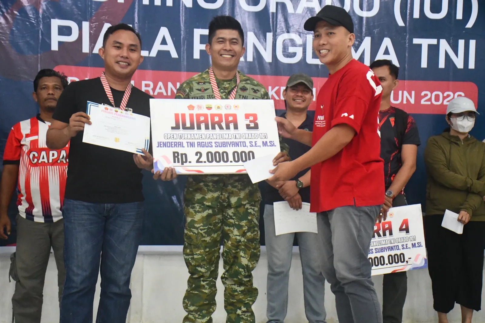 Kodim 0213/Nias Sukses Gelar Open Tournament Domino 101 Piala Panglima TNI