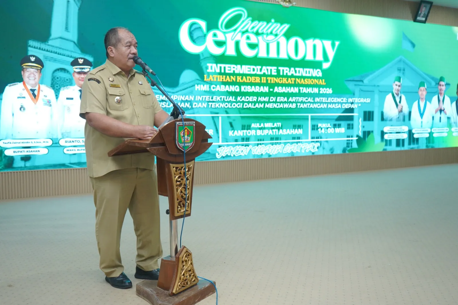 Buka LK II HMI Tingkat Nasional, Bupati Asahan Tekankan Penguatan Kepemimpinan Kader