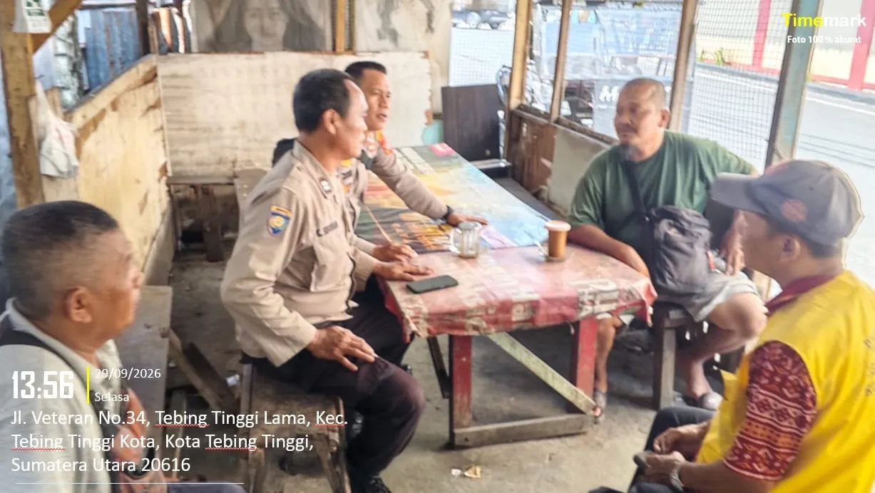 Kasat Binmas Polres Tebing Tinggi Ajak Warga Aktifkan Lagi Siskamling