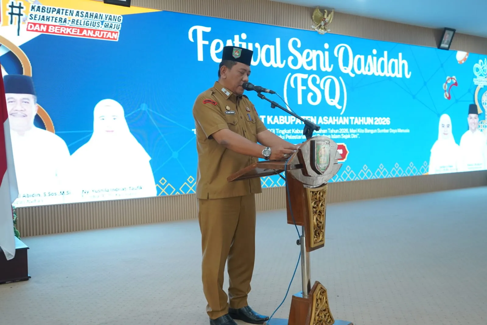 Bupati Asahan Buka FSQ 2026, 626 Peserta dari 25 Kecamatan Berlaga