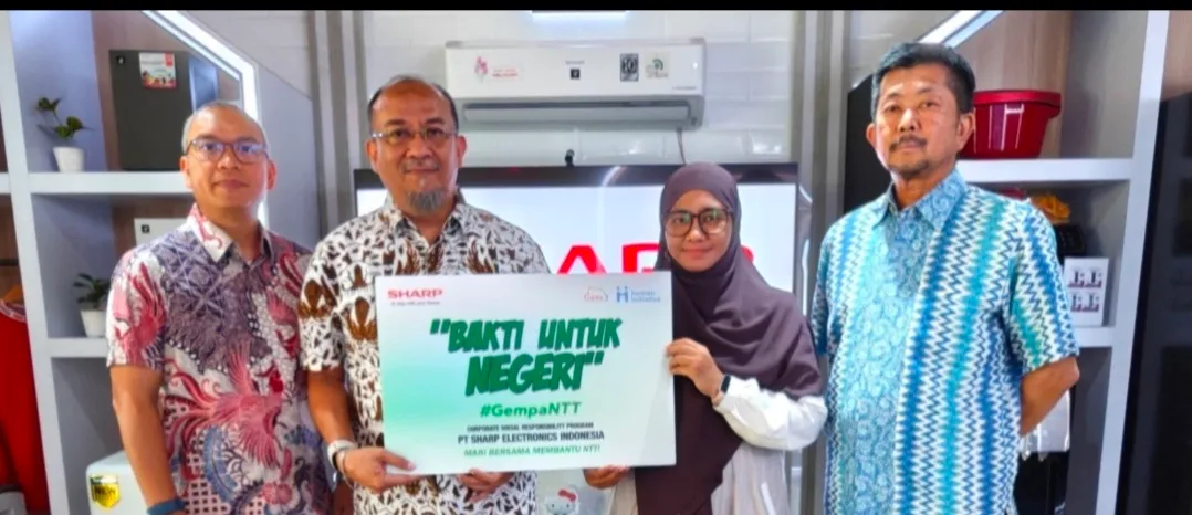 Sharp Indonesia Hadirkan Kepedulian Untuk Warga Terdampak Gempa NTT