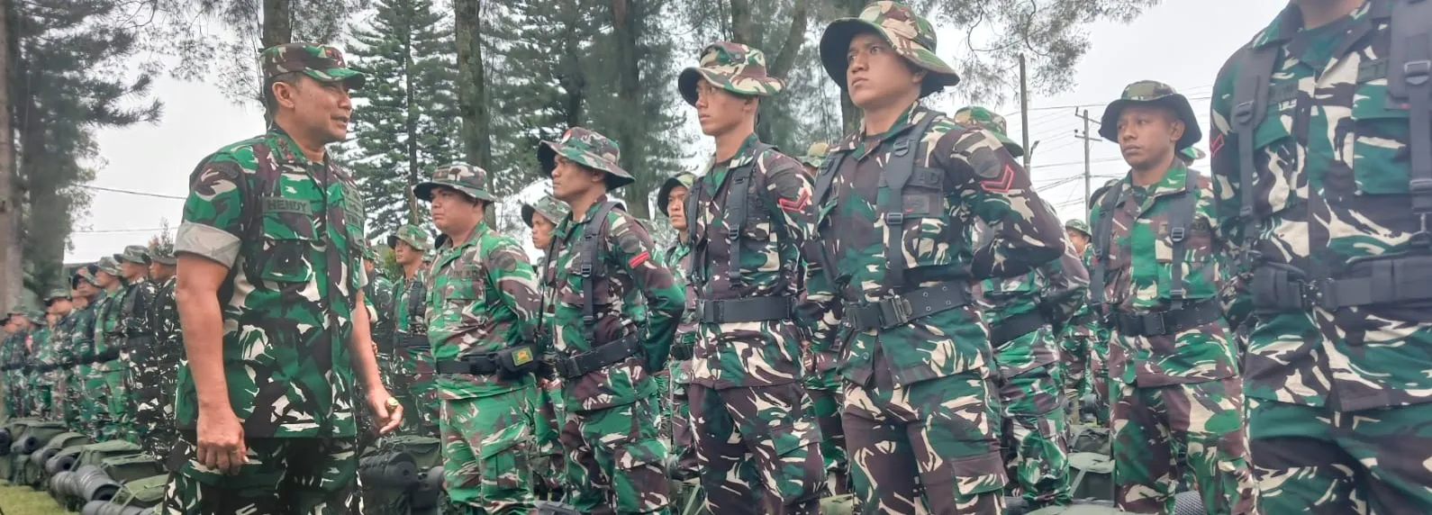 Pangdam I/BB Tinjau Kesiapsiagaan Penanganan Erupsi Gunung Sinabung, 1.279 Personel Disiagakan