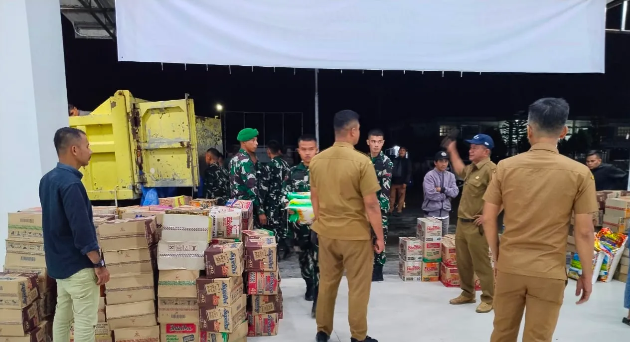 Nias Barat Darurat Banjir, Pemkab Salurkan Bantuan Pangan