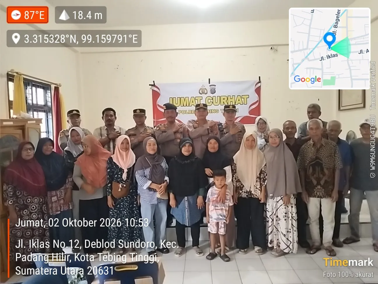 Polres Tebing Tinggi Gelar Jumat Curhat, Tampung Keluhan Warga Soal Kamtibmas