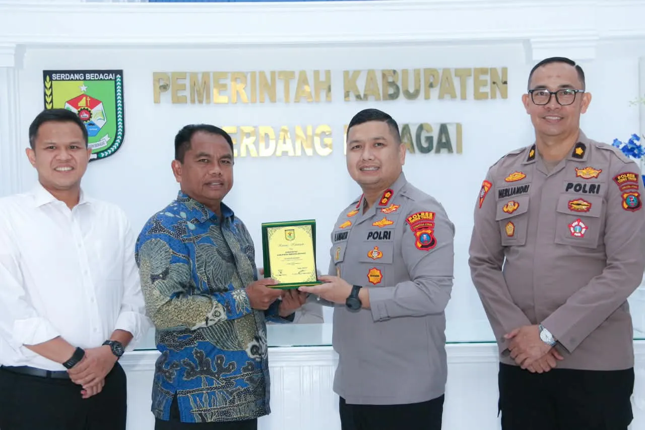 Perkuat Sinergi Kamtibmas, Kapolres Tebing Tinggi Silaturahmi ke Bupati Sergai