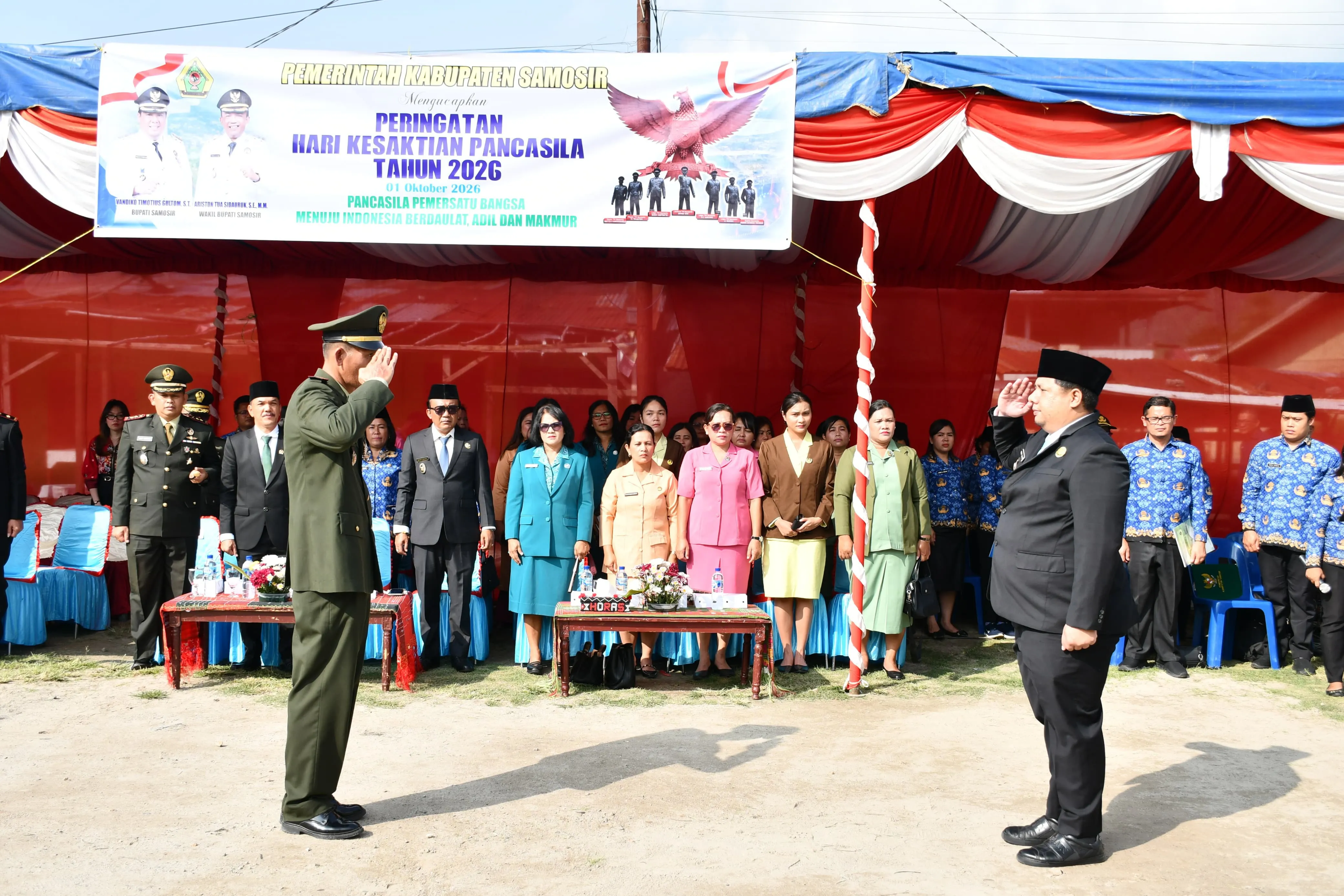 Peringati Hari Kesaktian Pancasila, Bupati Samosir Ajak Warga Perkokoh Persatuan dan Jaga NKRI