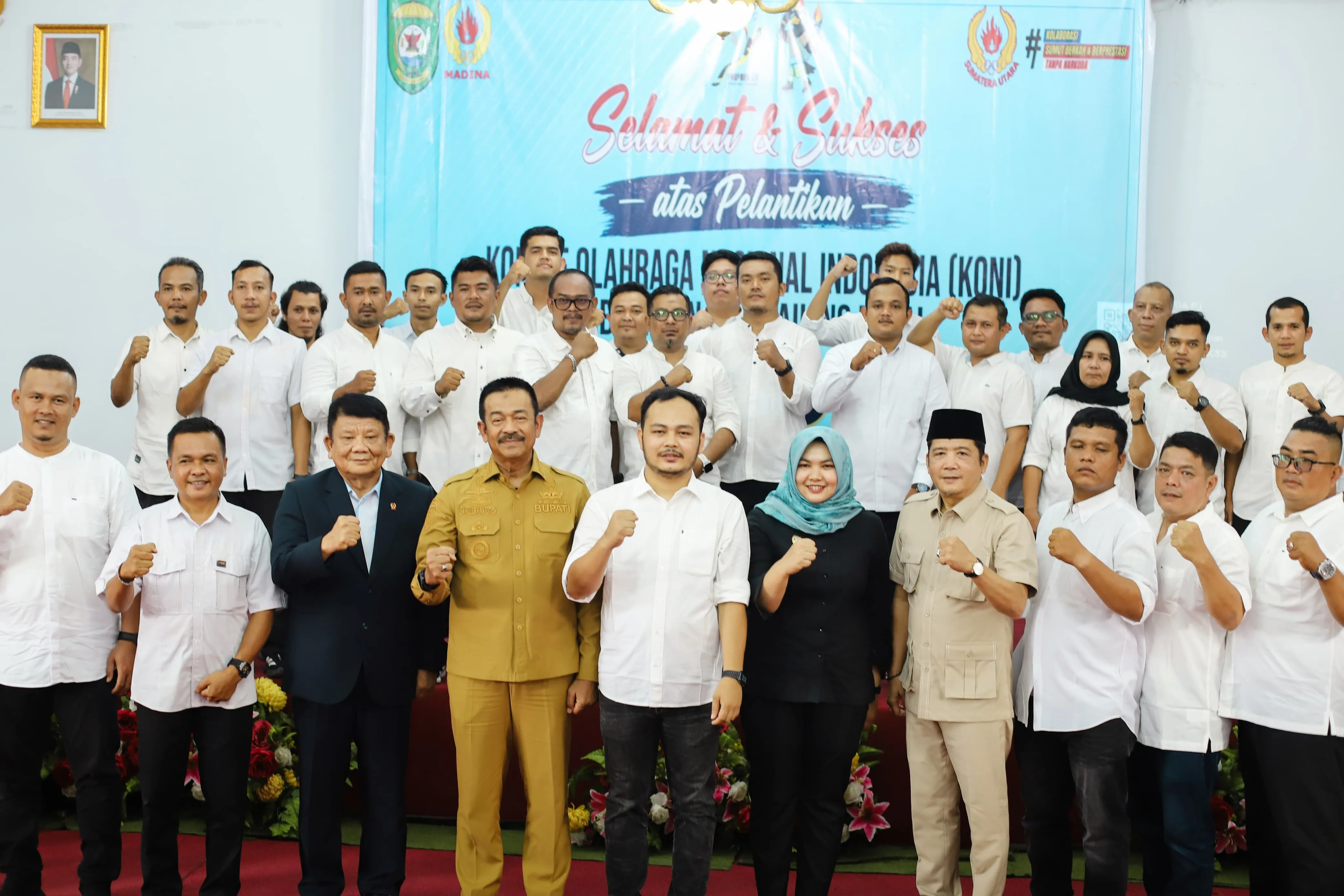 Harun Ridwan Nasution Dilantik sebagai Ketua KONI Mandailing Natal Periode 2026-2030