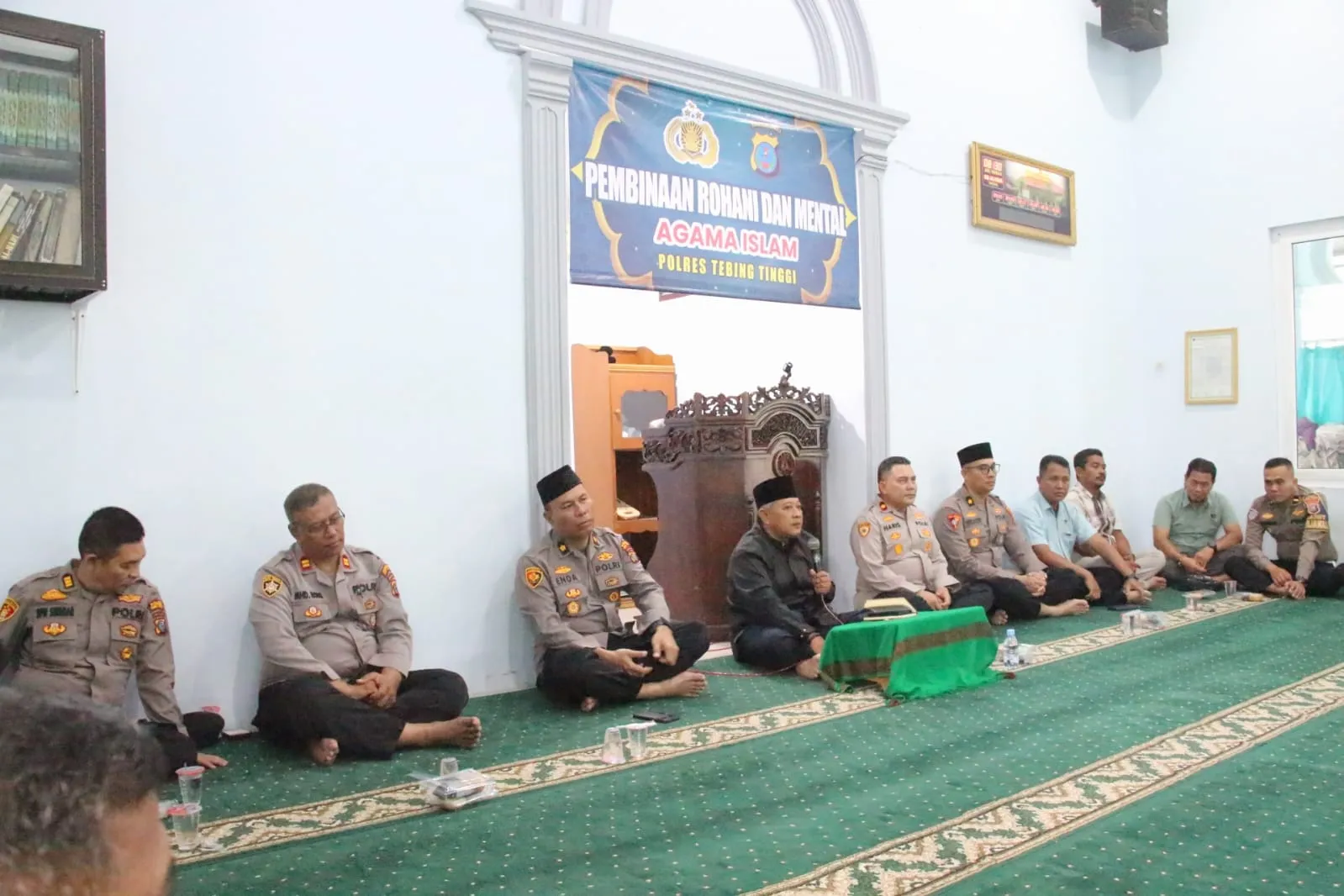 Perkuat Mental dan Keimanan, Polres Tebing Tinggi Gelar Binrohtal Rutin
