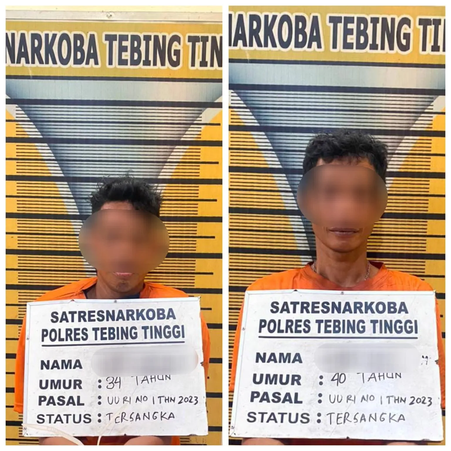 Gerebek Sarang Narkoba di Padang Hilir, Polres Tebing Tinggi Amankan Dua Pria