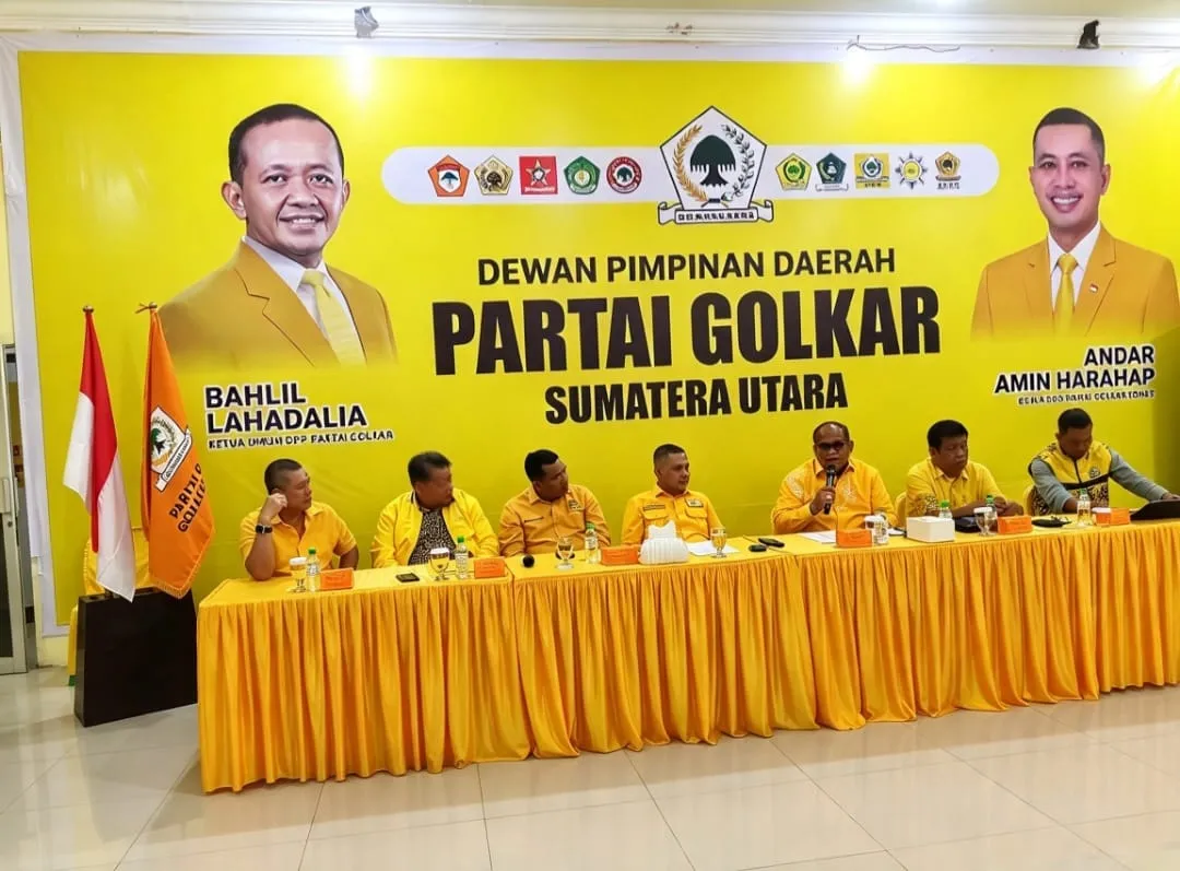 Pimpin Rapat Perdana, Ketua Golkar Sumut Bahas Pelantikan, Rakerda, dan Bimtek