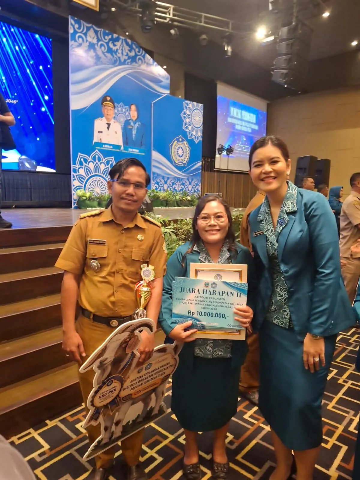 TP PKK Samosir Raih Juara Harapan II UP2K PKK se-Sumut, Desa Hariara Pohan Jadi Binaan Provinsi