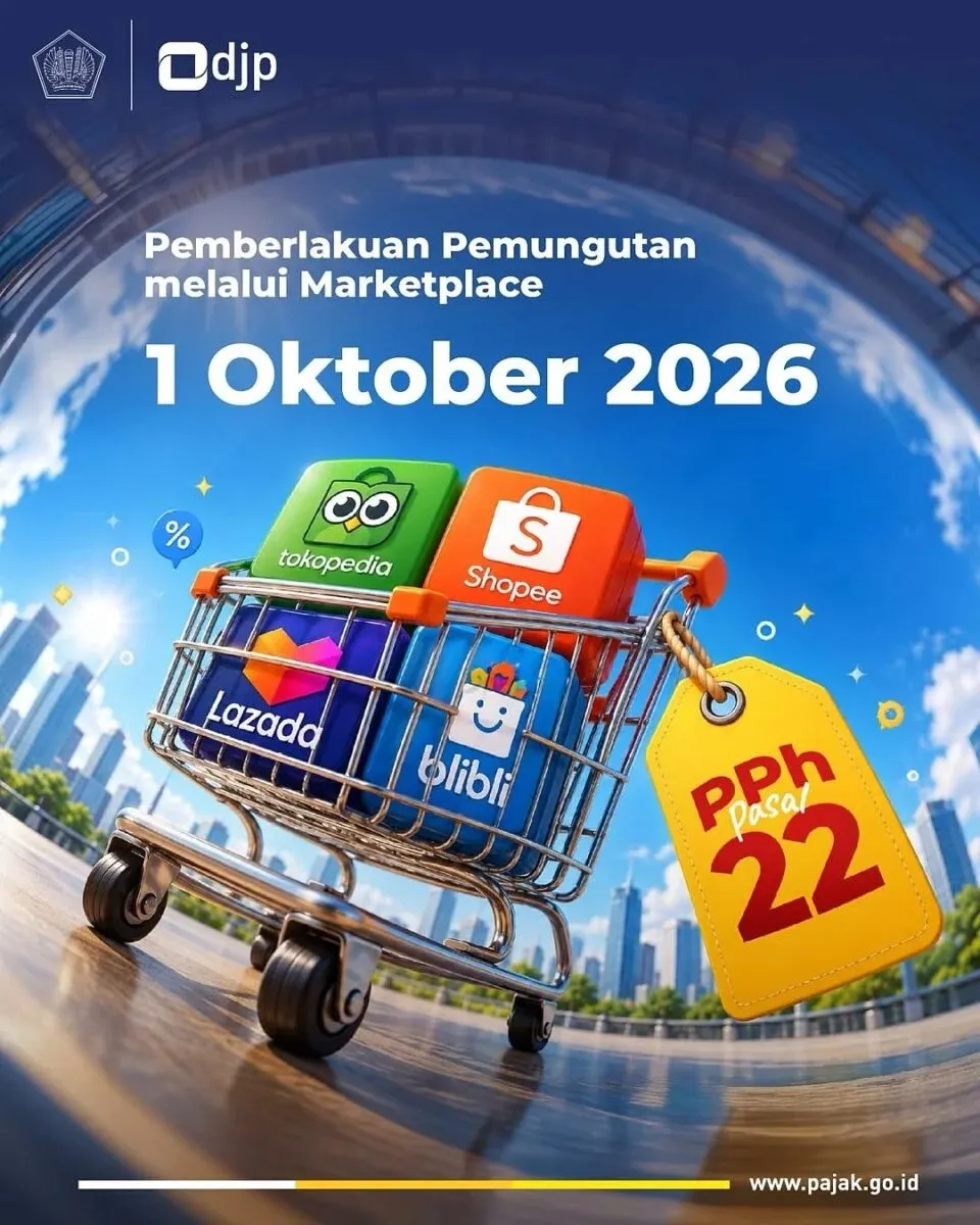 Pemungutan PPh Pasal 22 Melalui Marketplace Mulai 1 Oktober 2026