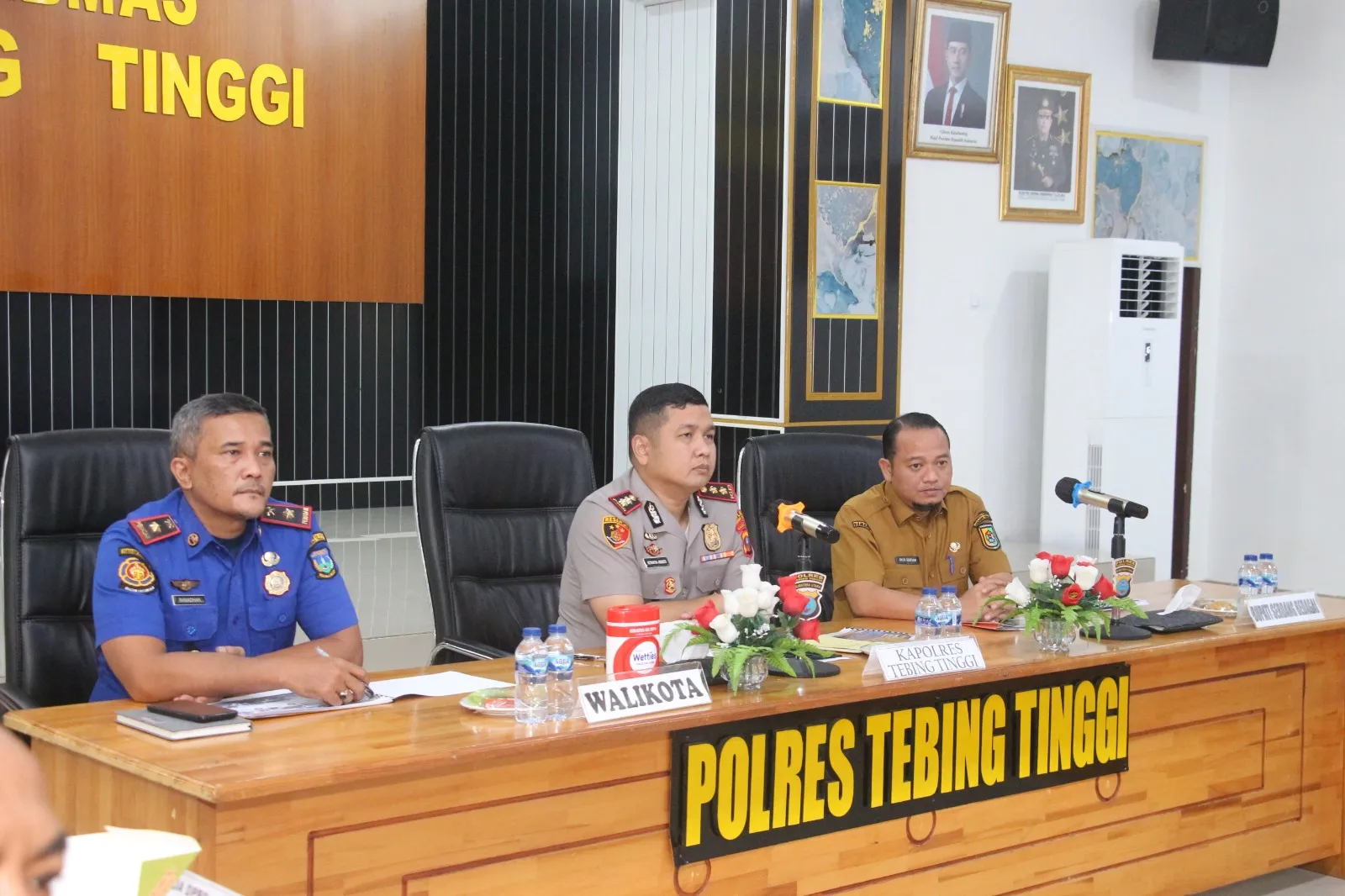 Kapolres Tebing Tinggi Pimpin Rakor Lintas Sektoral Penanggulangan Bencana Alam