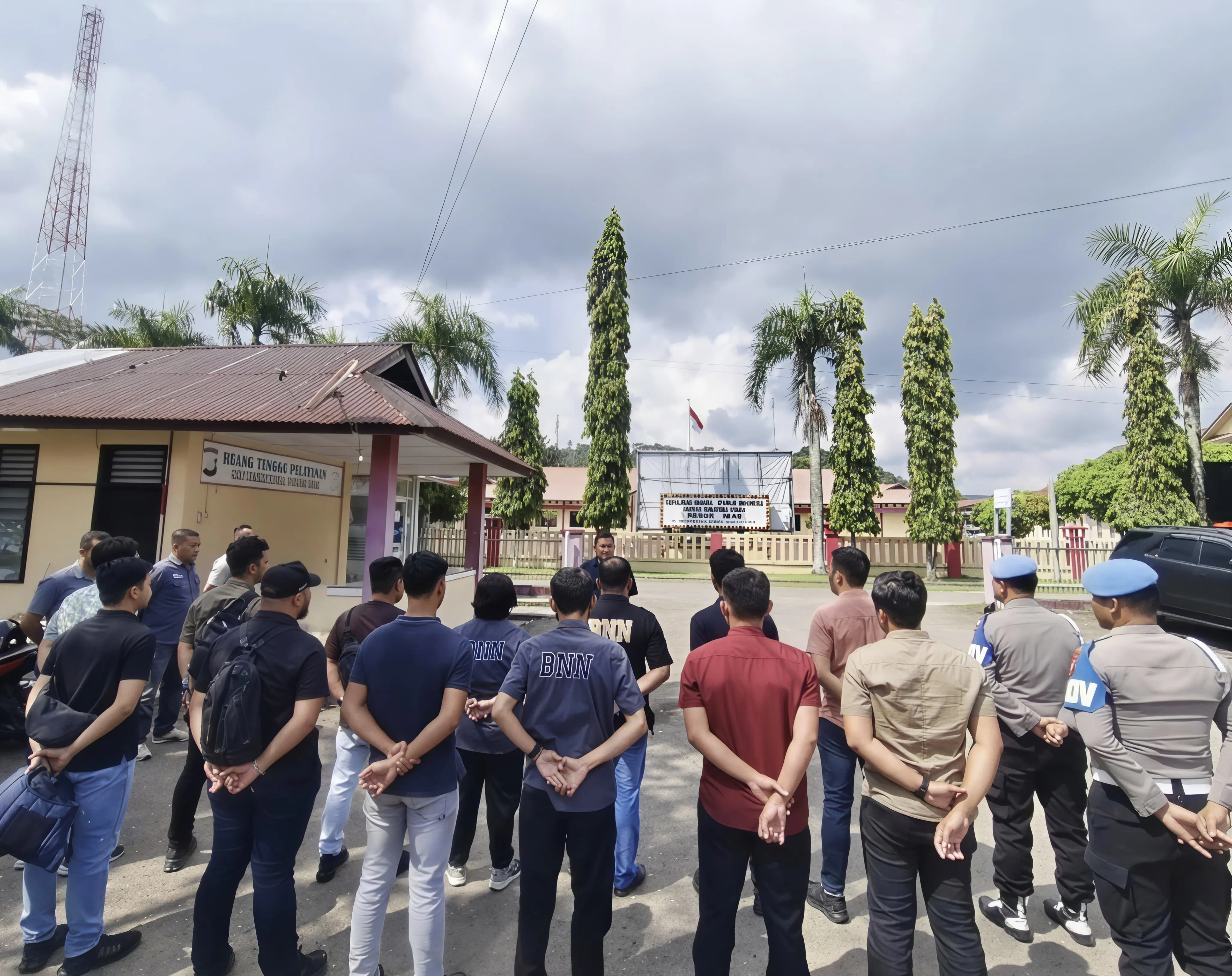 Polres Nias Bersama BNN Kota Gunungsitoli Gerebek Sarang Narkoba