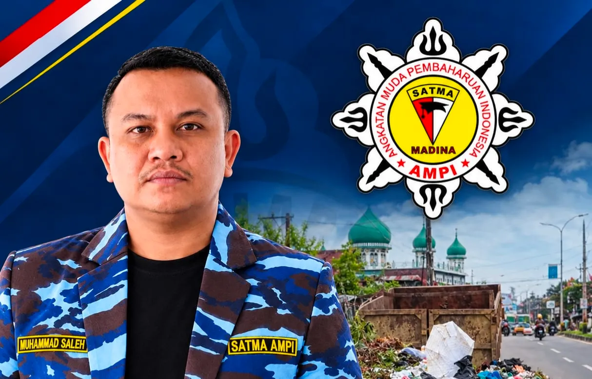 Soal Sampah di Jalan Nasional Panyabungan, Ini Komentar Bendahara Satma AMPI Madina