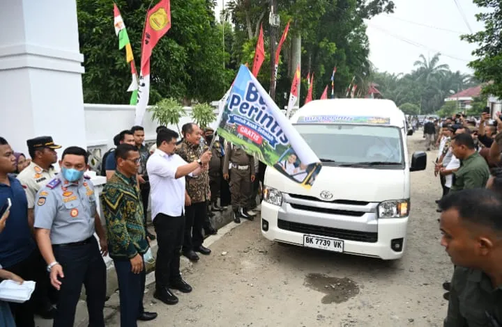Bobby Nasution Luncurkan 33 Bus Gratis Di Lima Kabupaten