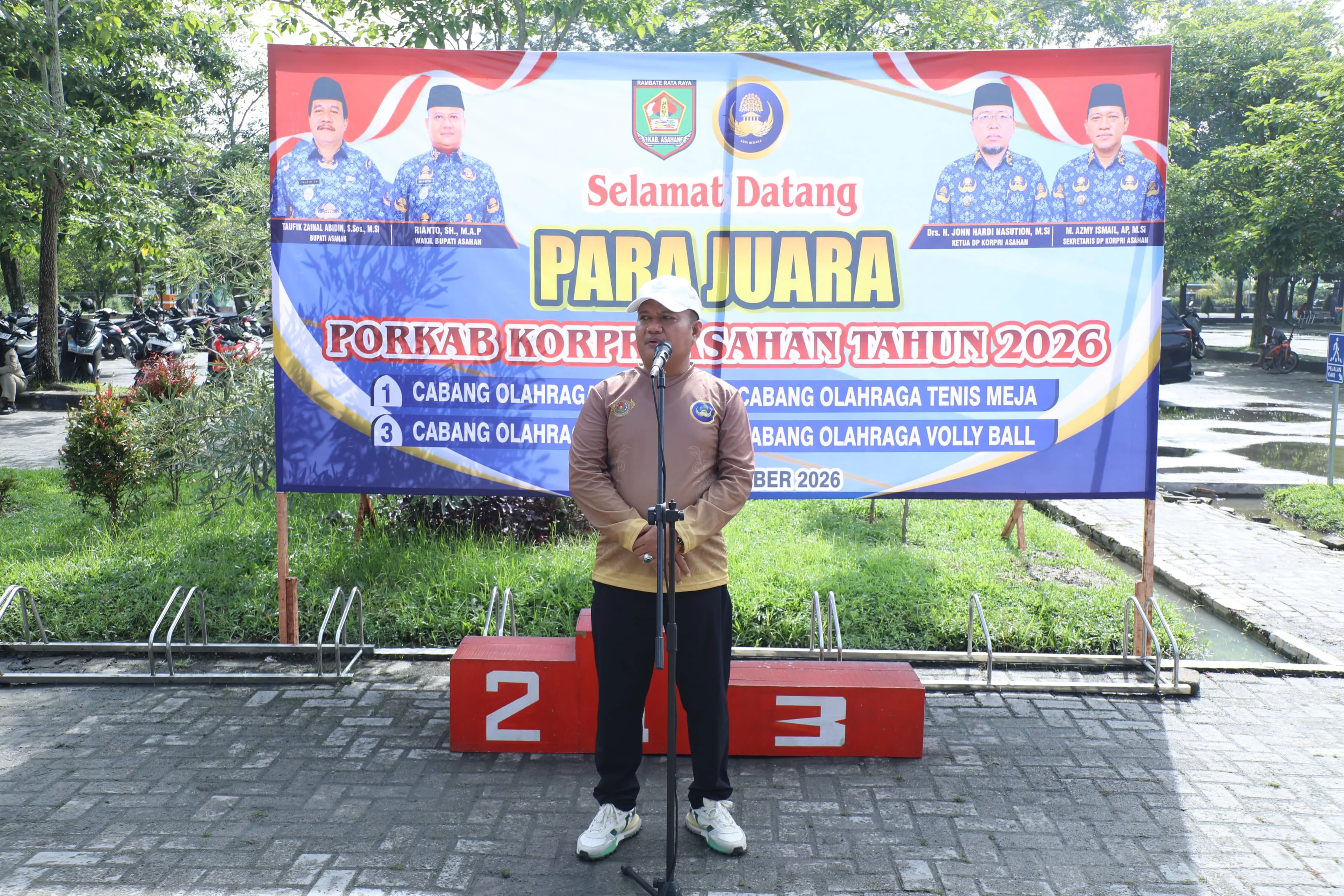 Wabup Asahan Tutup Porkab KORPRI 2026