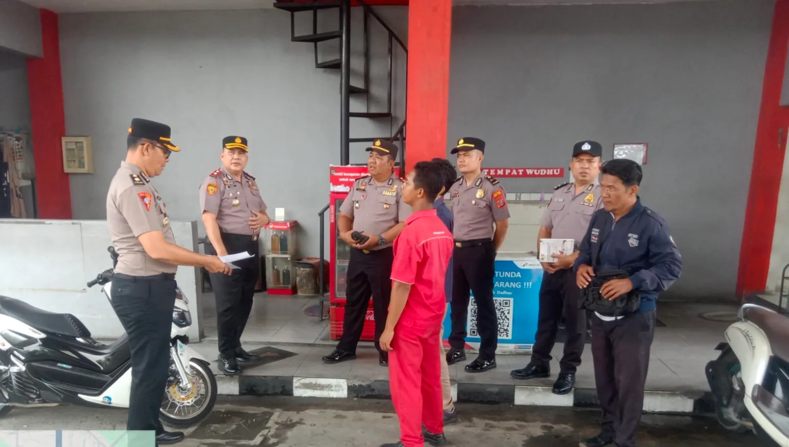 Pastikan Pelayanan BBM Berjalan Lancar, Polres Tebing Tinggi Monitoring SPBU