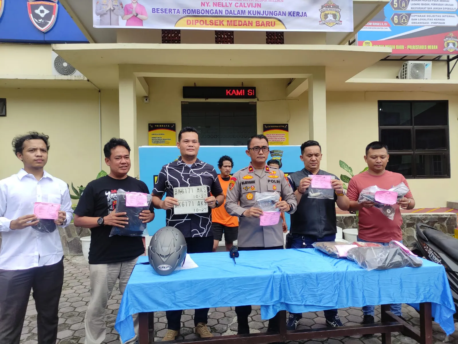 Polsek Medan Baru Amankan Dua Pencuri Sepeda Motor