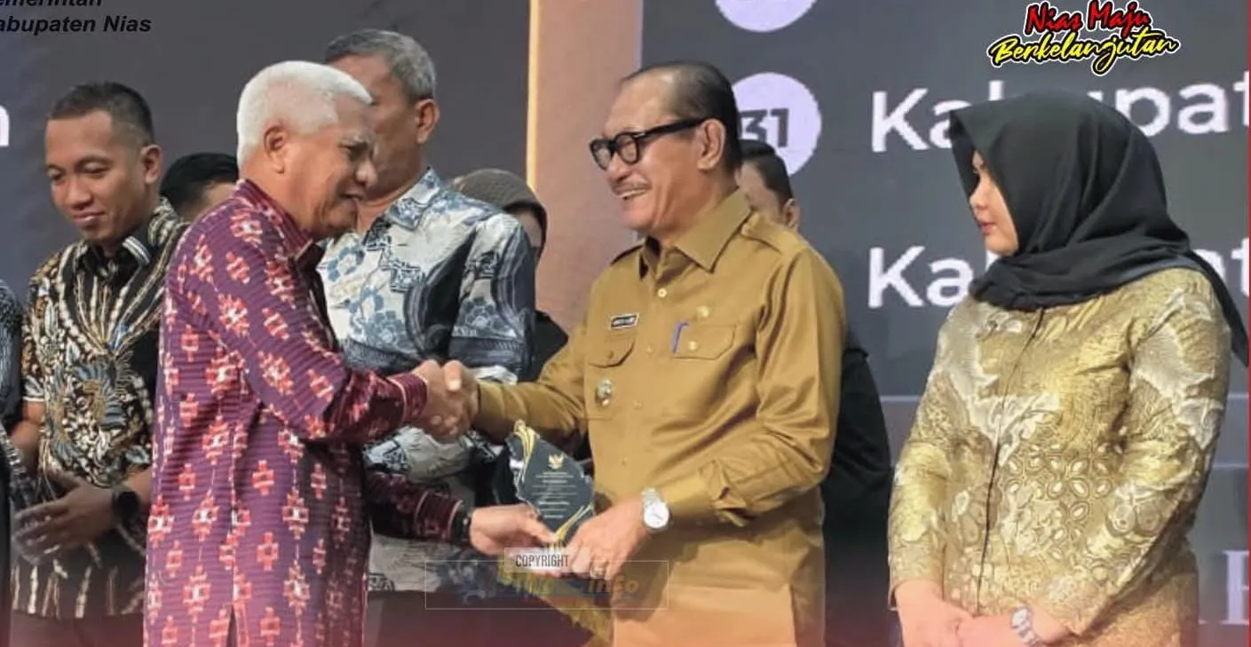 Pemkab Nias Raih Penghargaan Keterbukaan Informasi Publik Dengan Kualitas Informatif