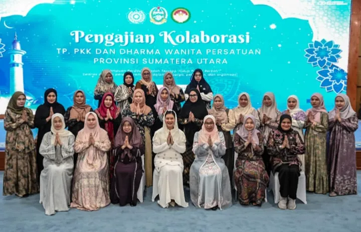 Pengajian PKK - DWP Sumut, Perempuan Diajak Perkuat Ketahanan Keluarga Dan   Organisasi Harmonis