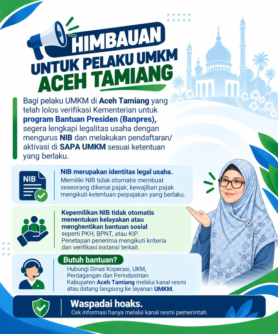 Pemkab Aceh Tamiang Imbau Pelaku UMKM Segera Urus NIB