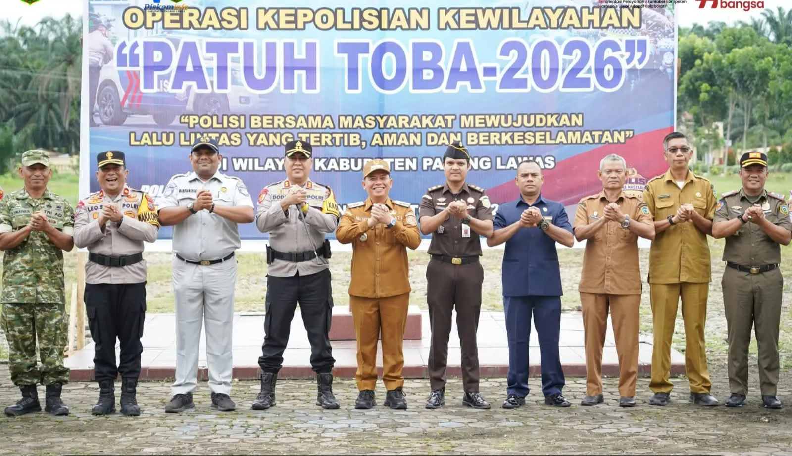 Bupati Palas Hadiri Apel Operasi Patuh Toba 2026