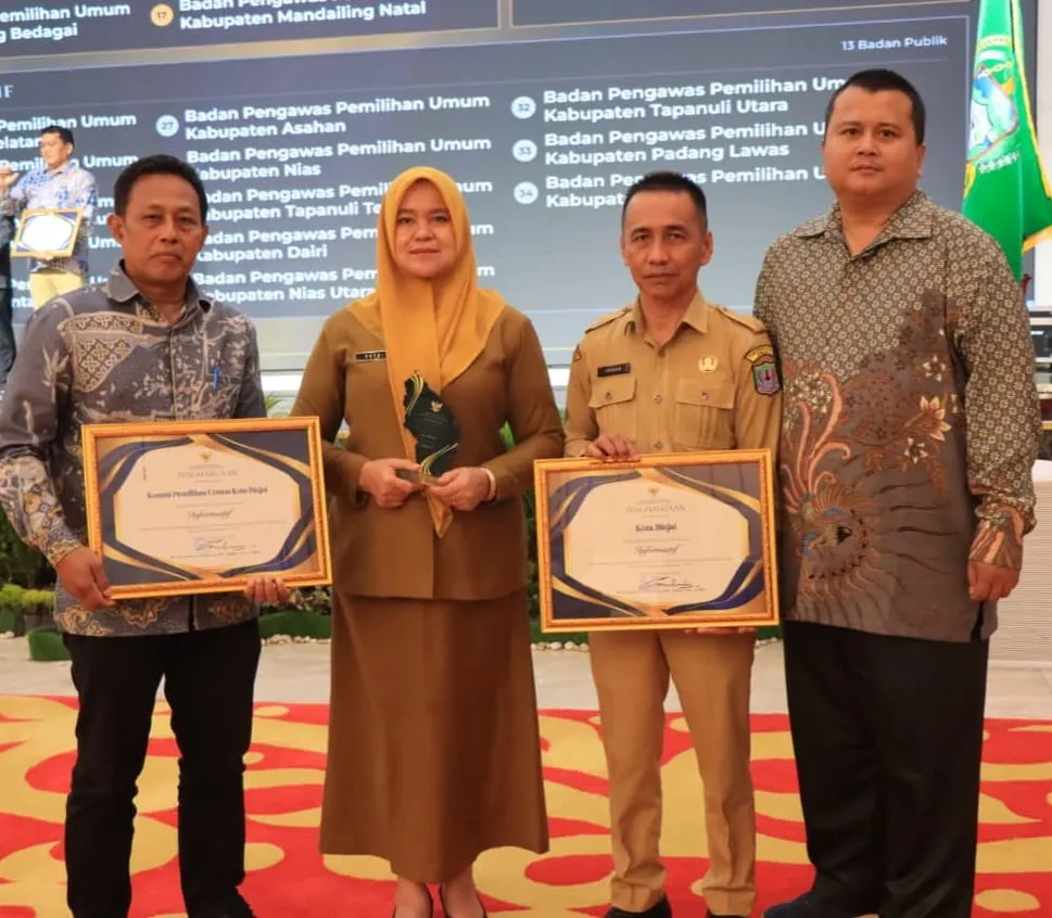 Pemko Binjai Raih Predikat Kota Informatif