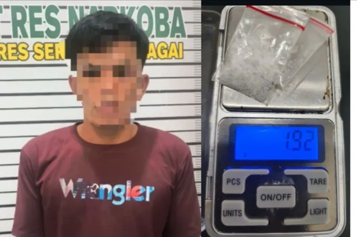 Bongkar Transaksi Sabu Di Warung Kopi, Satresnarkoba Polres Sergai Bekuk Seorang Pria