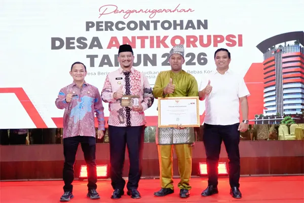 Kampung Tanjung Mancang Raih Penghargaan Percontohan Desa Antikorupsi 2026