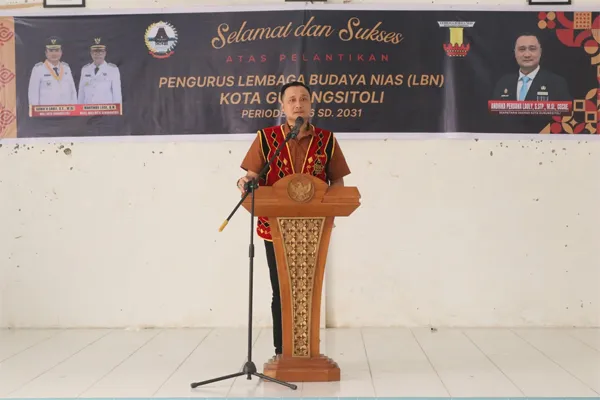 Pemko Gunungsitoli Lantik Pengurus Lembaga Budaya Nias
