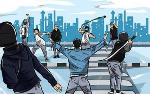 6 Penjarah Dan Pelaku Tawuran Ditangkap